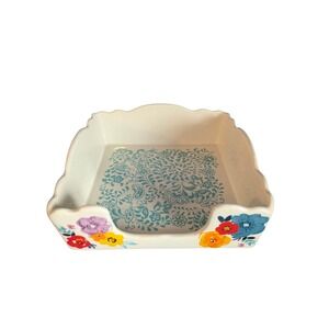The Pioneer Woman Floral Paisley Square Napkin Holder Dish